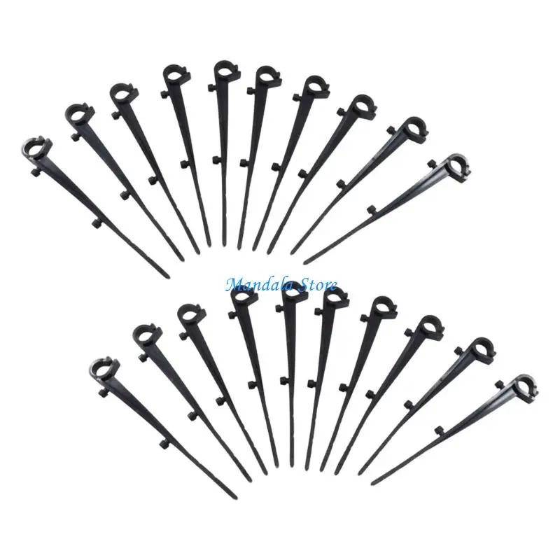 U2JC 20Pcs Gutter Mesh Anchors Plastic Outdoor Gutter Filter Clips Gutter Brush Clamp