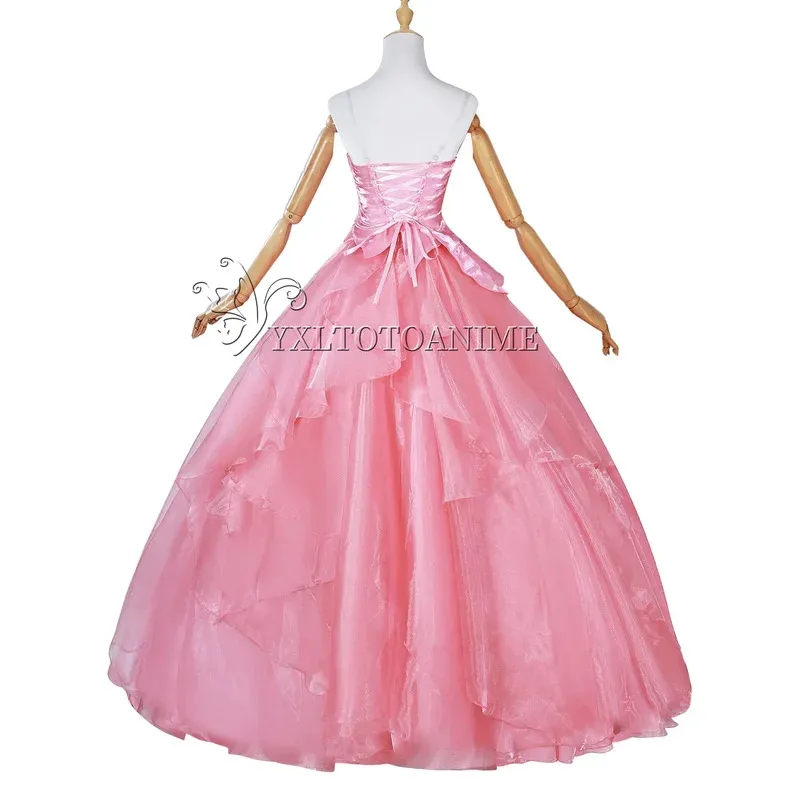 Wicked Glinda Elphaba Cosplay Costume Glinda Pink Princess Dress Witch Costume For Woman Girl Party Cosplay Full Set