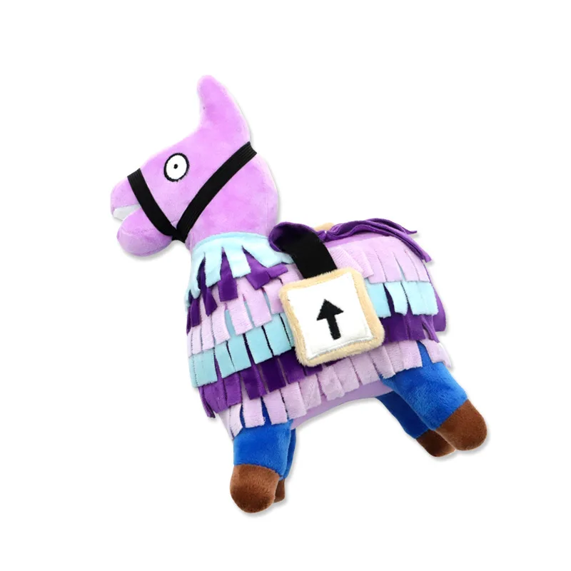 34cm Fortnite Alpaca Toy Box Plush Doll Cartoon Peripheral Toy Game Rag Doll Sofa Ornament Friends Children Christmas Gift