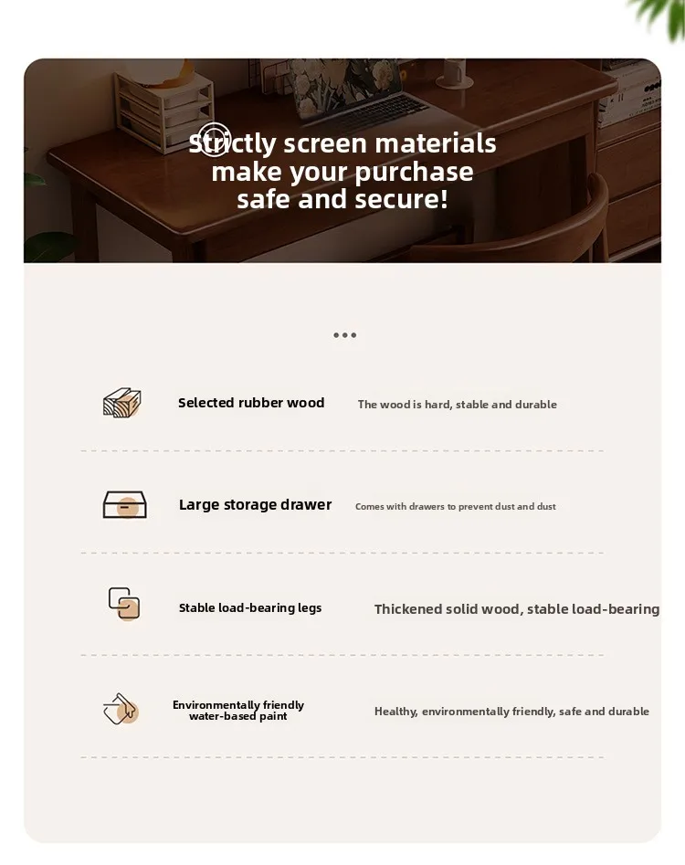 Solid wood desk desk computer desk L-shaped simple modern writing