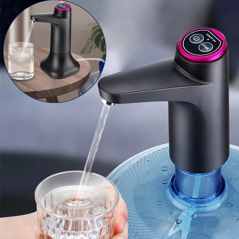 Water Bottle Pump USB Charging Automatic Electric Water Dispenser Pump Bottle Water Pump Auto Switch Drinking Dispenser