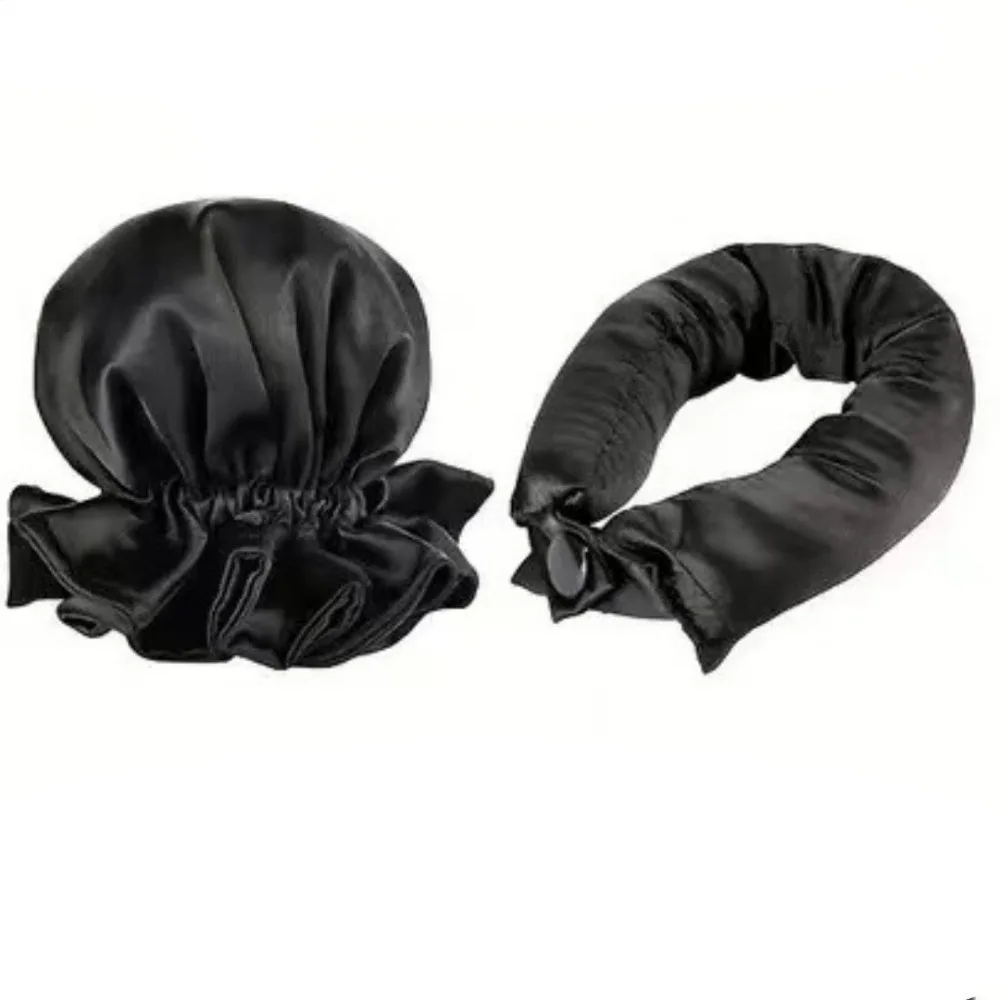 2Pcs/Set DIY Heatless Curling Rod Set Hair Styling Tools Pillow Soft Rollers Hair Curlers Styling Tools Hair Caps