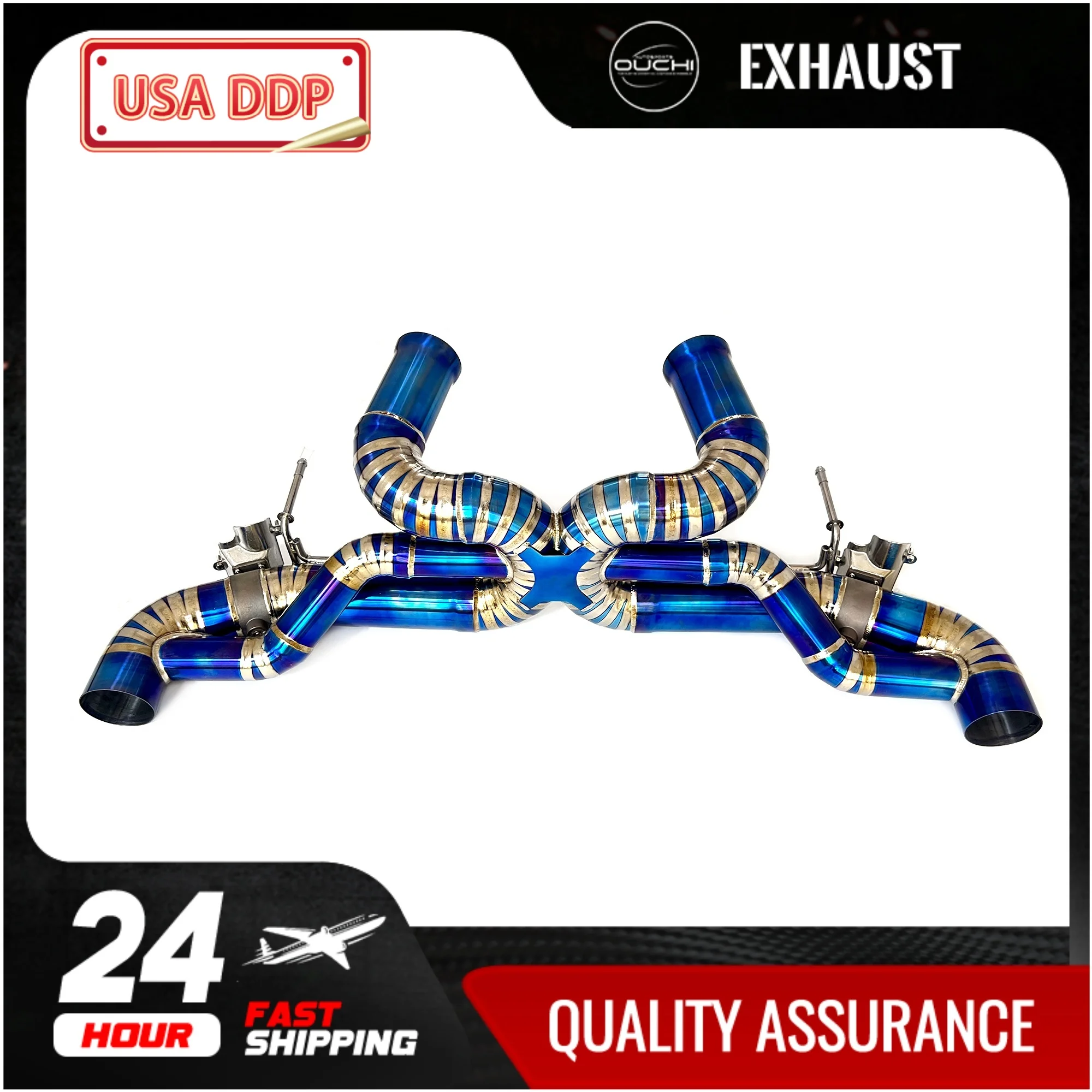 

OUCHI Fast Shipping in 24 hour Catback for Mclaren GT TC4 Exhaust With OEM Valve 76mm Pipe Car Accessories