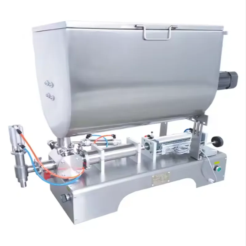 

Полуавтоматическая U-образная машина для наполнения смешивания и перемешивания, машина для наполнения сливочной пасты с медом, томатным соусом
