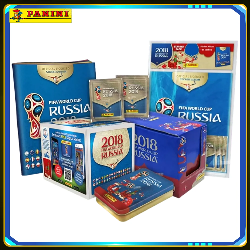 Panini Official Licensed 2018 FIFA World Cup Russia Full Display Box Collectible Football Stickers Complete Fan Collection Set