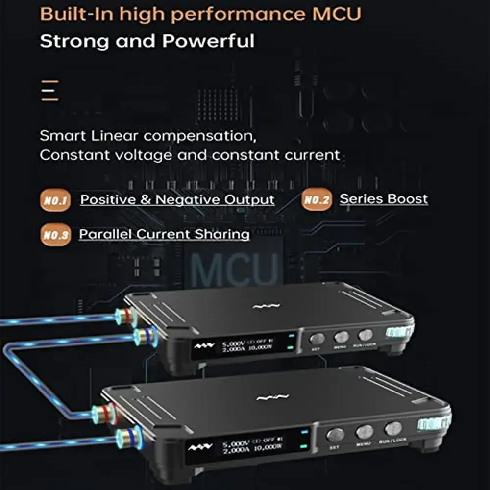 Adjustable Digital DC Power Supply 30V 5A Programmable Lab Power Low Noise Fan High Efficiency Output Wireless Connection