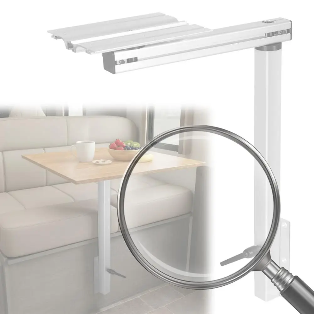 

RV Adjustable Table Leg Aluminum Alloy Removable RV Table Leg Folding Table Leg for RV Marine Campervans Motorhome