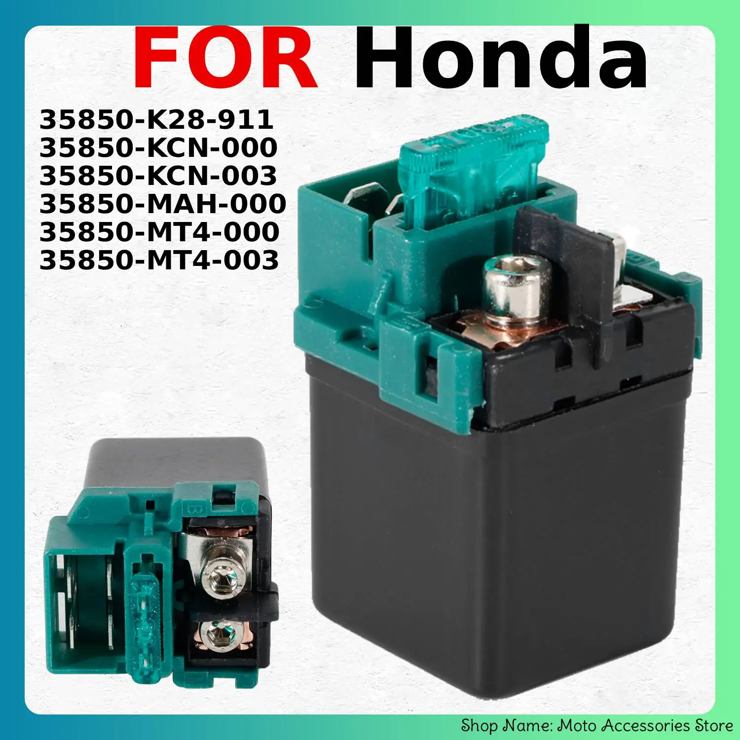 Starter Solenoid Relay For Honda PS150 CRF450X CRF250 CRF250L CRF125 PES125 VTR-1000 SUPER HAWK XL125V SH125 SH150 35850-MT4-003