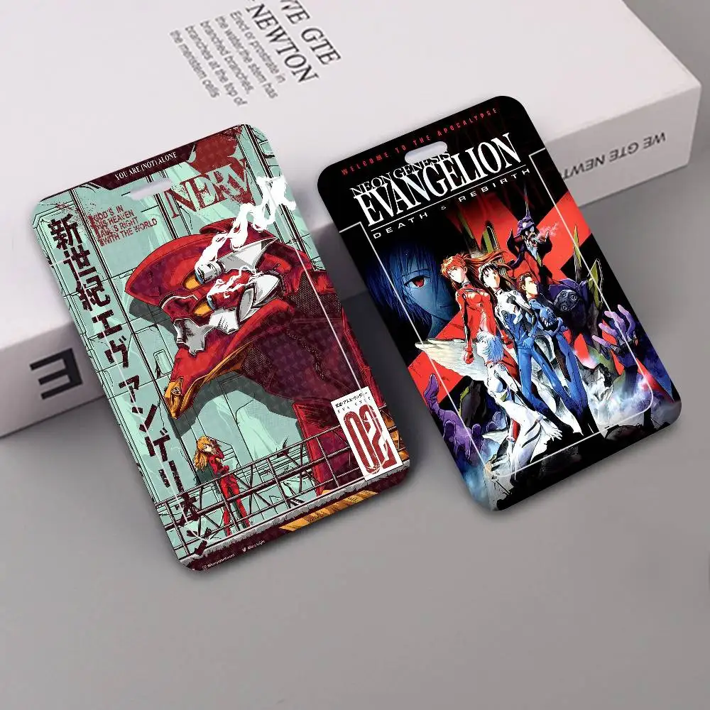 E-Evangelion Anime Lanyard For Keys Chain Credit Card Cover Pass Charm Straps ID Badge Holder Key Accessories Gifts