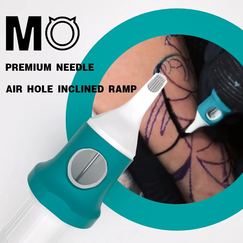 # 12RM/0.35 มม.และ 10RM/0.30 มม.Professional Tattoo เข็มเข็ม MO 20pcs RoundMagnum ทิ้งเข็มสําหรับสักเครื่อง Art