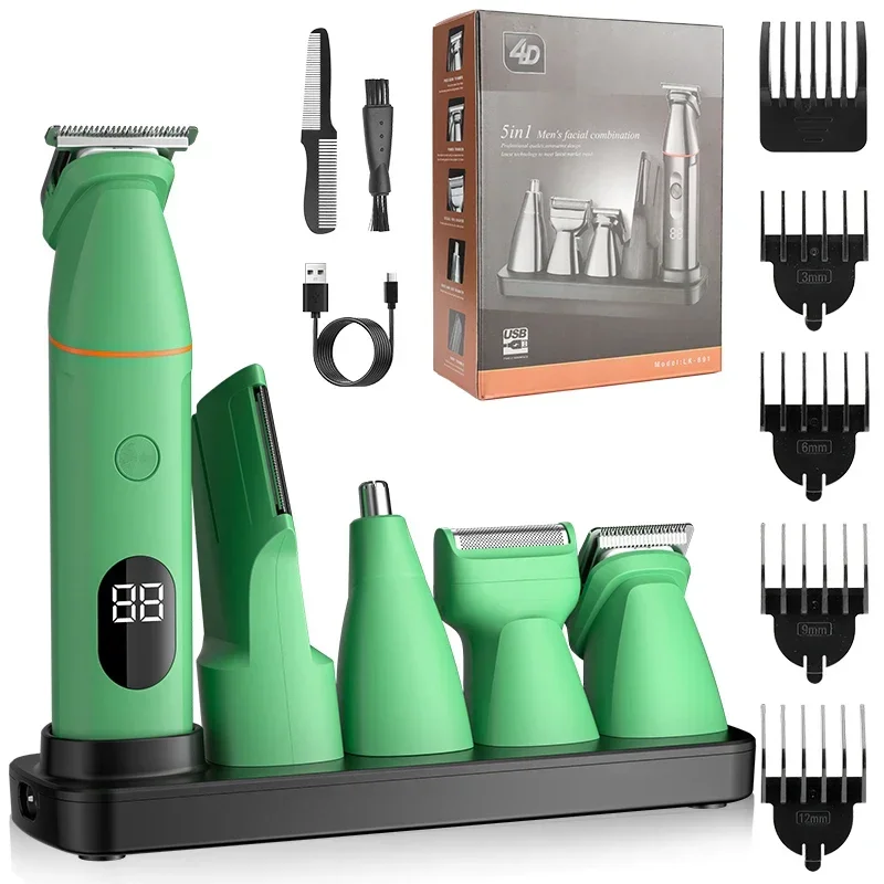 NEW Resuxi LK-881A Waterproof Electric Shaver Home Men's Multifunctional Electric Hair Clipper Nose Hair Trimmer Set