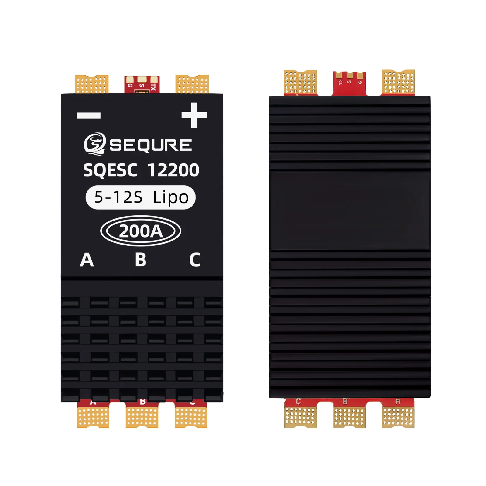 SEQURE 12200 ESC 5–12S Lipo-Netzteil 200 A bürstenloser elektrischer Geschwindigkeitsregler für Maschinenbootmodelle RC-Automodelle