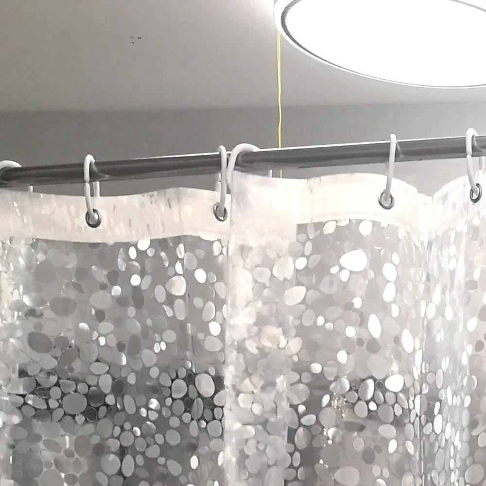 Bath curtain partition curtain of European shower room is waterproof, mildew-proof and dry-wet separation. shower curtain