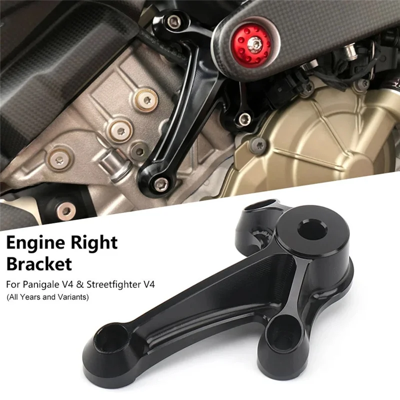 A51K-Motorcycle Engine Support Bracket For DUCATI Streetfighter V4 PANIGALE Panigale V4 Engine Right Upper Bracket Parts (Titani - Image 5