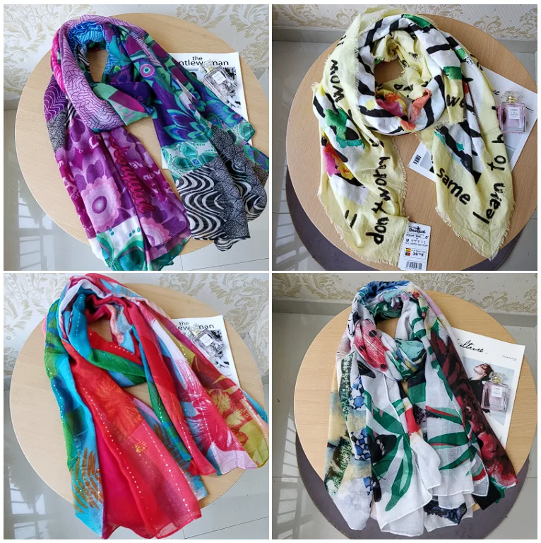 

Original Spanish Foreign Trade Bohemian Style Beach Towel Printed Design Trendy Shawl Sunshade Warm Silk Scarf Decoration 11