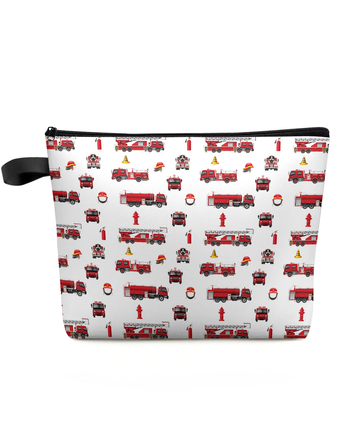 Fire Truck Texture Makeup Bag Pouch Travel Essentials Lady Women Cosmetic Bags Toilet Organizer Kids Storage Pencil Case