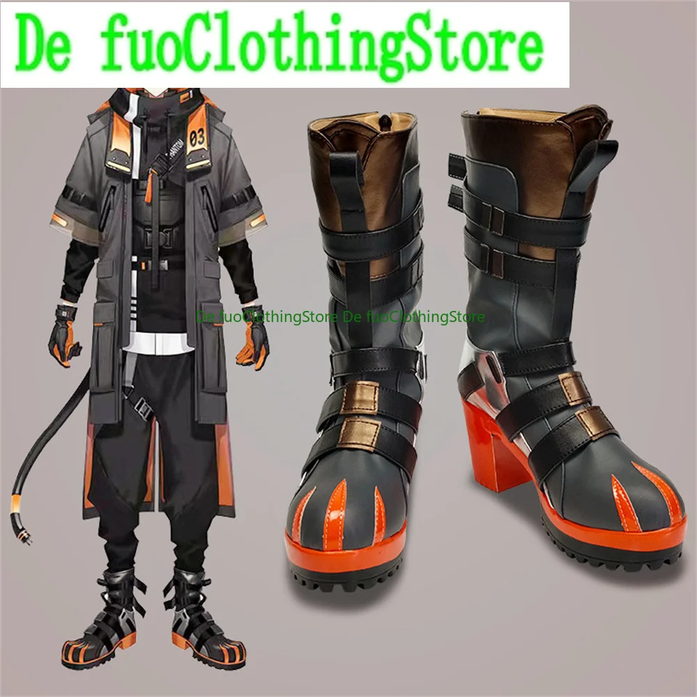 

Virtual YouTuber VTuber Alban Knox Cosplay Shoes Boots Game Anime Party Halloween Chritmas DefuoClothing Shoes Store