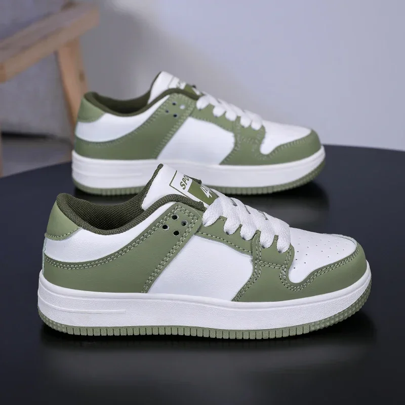 

Children's size 28-39 classic sneakers white autumn leather boys breathable waterproof non-slip girls casual sports shoes