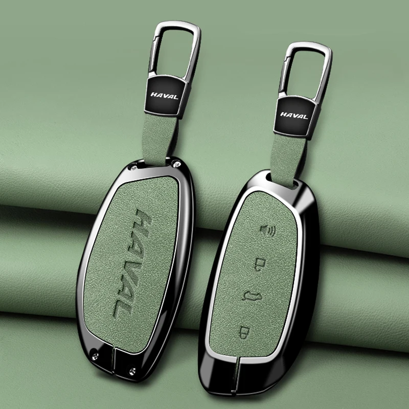 For HAVAL Hover XY H6 Dargo M6 H9 H6S F7 F7X Jolion X DOG H2 H3 H5 H7 H8 M4 F7H H2S Zinc Alloy Leather Car Key Case Cover Shell