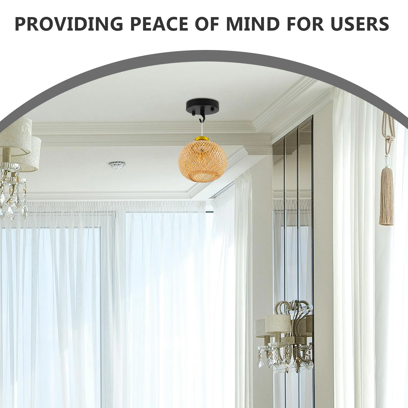 3Pcs Vintage Decorative Chandelier Cover Plate Iron Material Durable Easy Install Ceiling Light Canopy Fixture Mounting Bracket