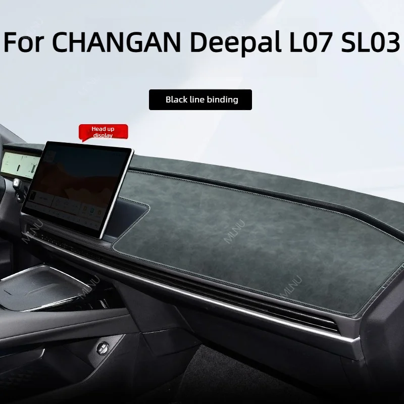 Dashboard Anti Glare Mat For CHANGAN Deepal L07 SL03 2026 2025 Accessories UV Resistant Soft Microfiber Leather 2024 2023