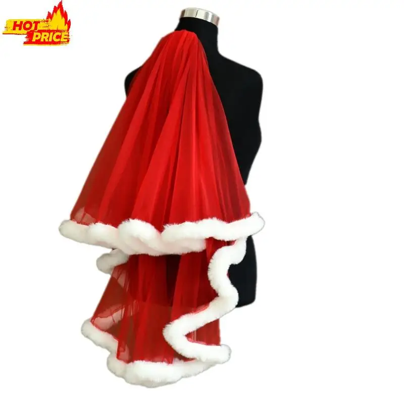 

Мягкая сетка с плюшевой отделкой Легко носить праздничное украшение для волос для косплея