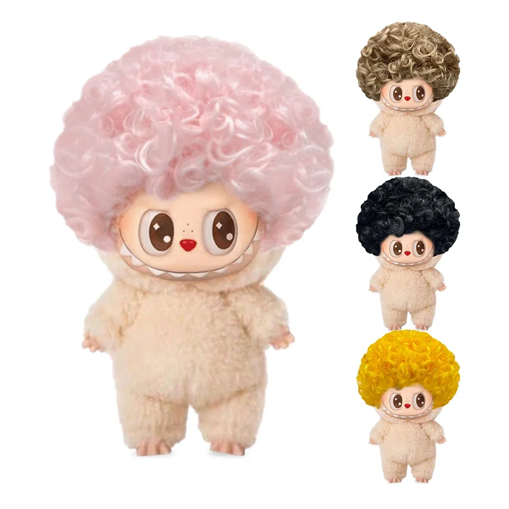 

Cool Hairstyles Hair for LABUBU Head Circumference Hair Dolls Accessories High Temperature Fiber Soft Silk Doll Wig