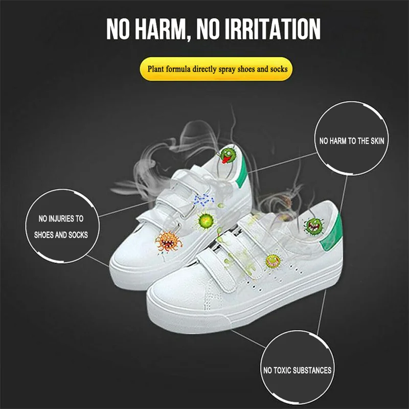 Foot Odor Spray Deodorant Odor Removal Spray Foot Artifact Footwear And Socks Feet Serum Anti-itch Anti-sweat Powder Foot Care