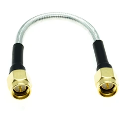 SMA male to SMA male plug solder connector RG402 RG-402 Semi Flexible RF Coax wir Coaxial Cable  0.141