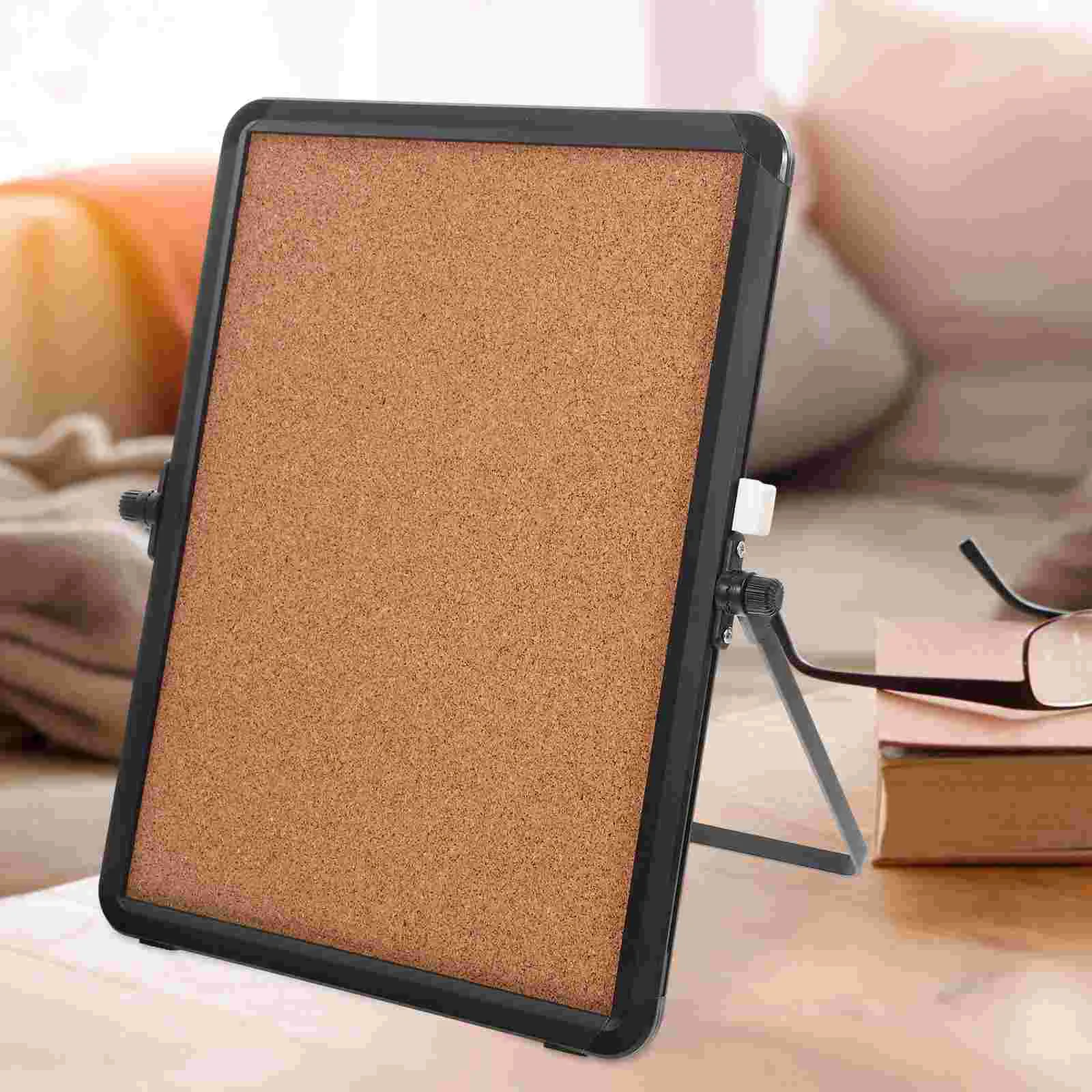 

Stand Desktop Cork Board Corkboard Bulletin Display for Classroom Office Boards