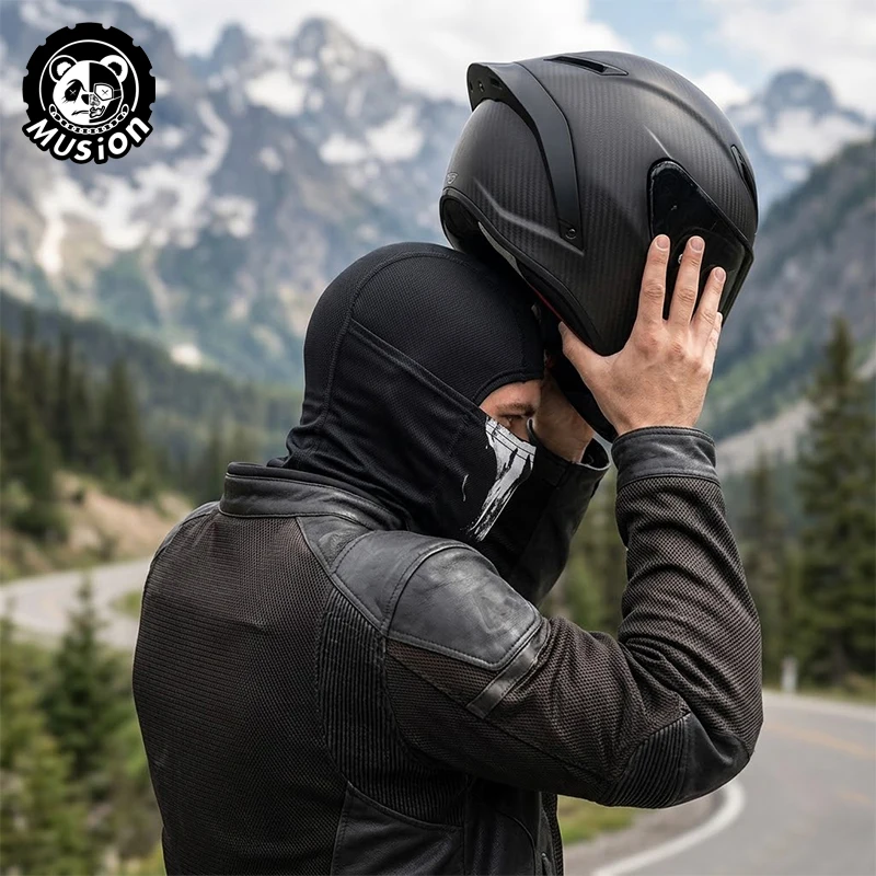 Musion Balaclava Blackout Mütze Totenkopf-Party-Stil Sonnenschutz Atmungsaktive Camping Outdoor-Mütze – Detail 4