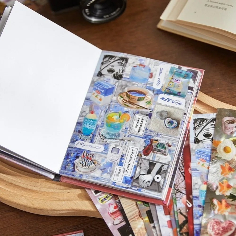 45PCS MINKYS Decorative Stickers Book Kpop Shining Memo Pads Material Stickers Journal Falling Dream Series