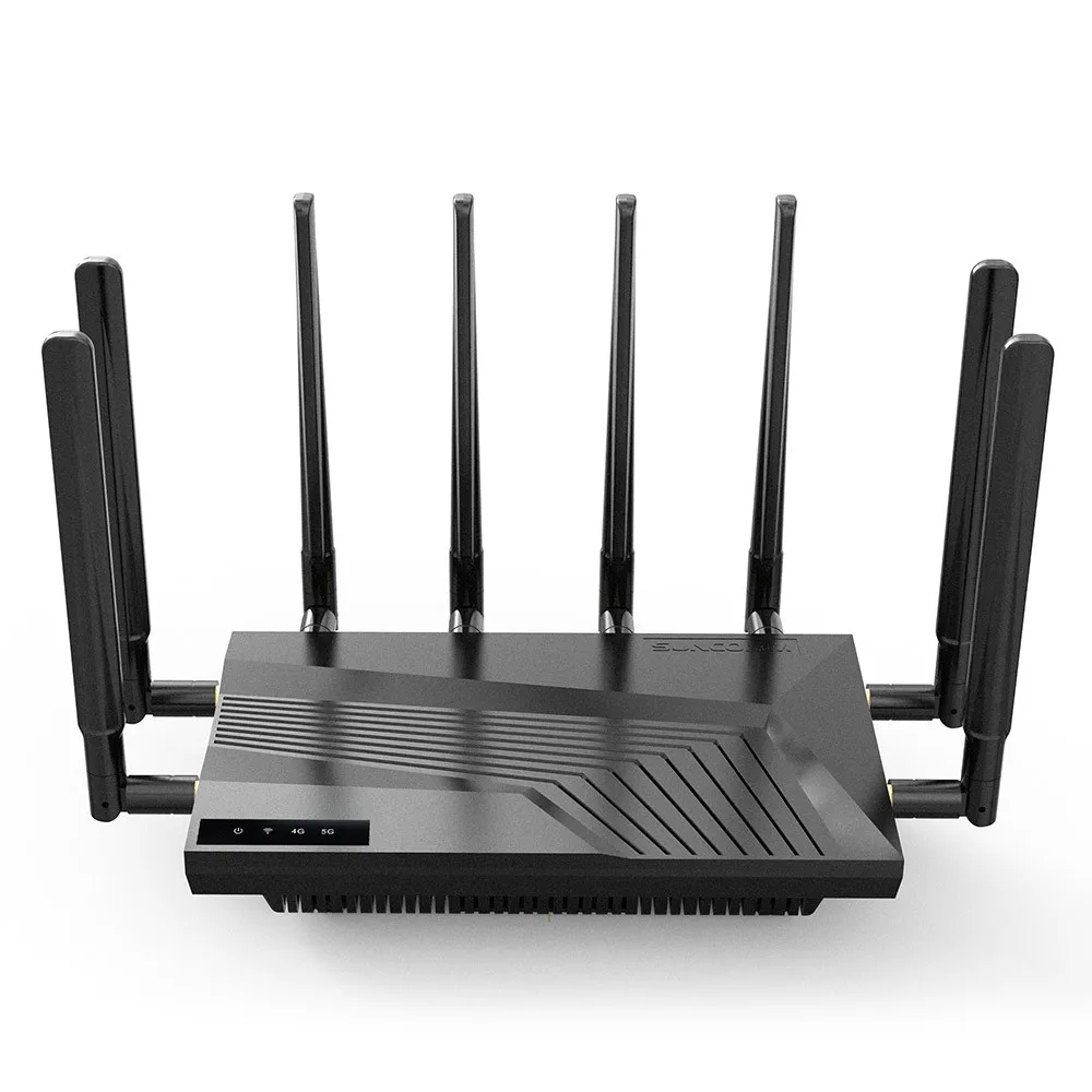 

5G WiFi6 Router 2.5G Ethernet Dual SIM 4CC Aggregation Multi Device Connection for Phones Computers Home Dorm Use