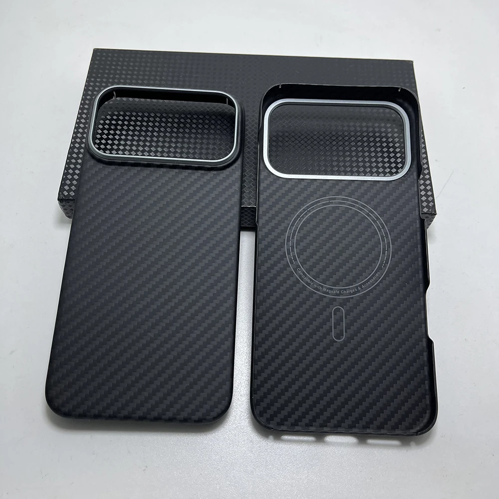 

Carbon fiber case for iphone 17 16 15 pro max case compatible magsafe Magnetic aramid fiber ultra-thin for iphone16 17 pro case