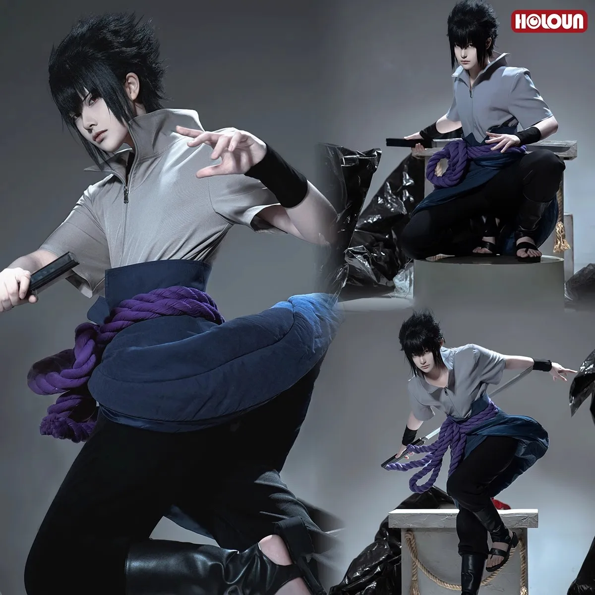 

Uchiha Cosplay Costume Sasuke Costume for Halloween Carnival Party Event Anime Adult COS Christmas Gift