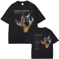 Imagine Dragons Reflections Fans Tour 2025 T-Shirts Men Classic Pure Cotton T Shirts Summer O Neck Tees Shirt Oversized Clothes