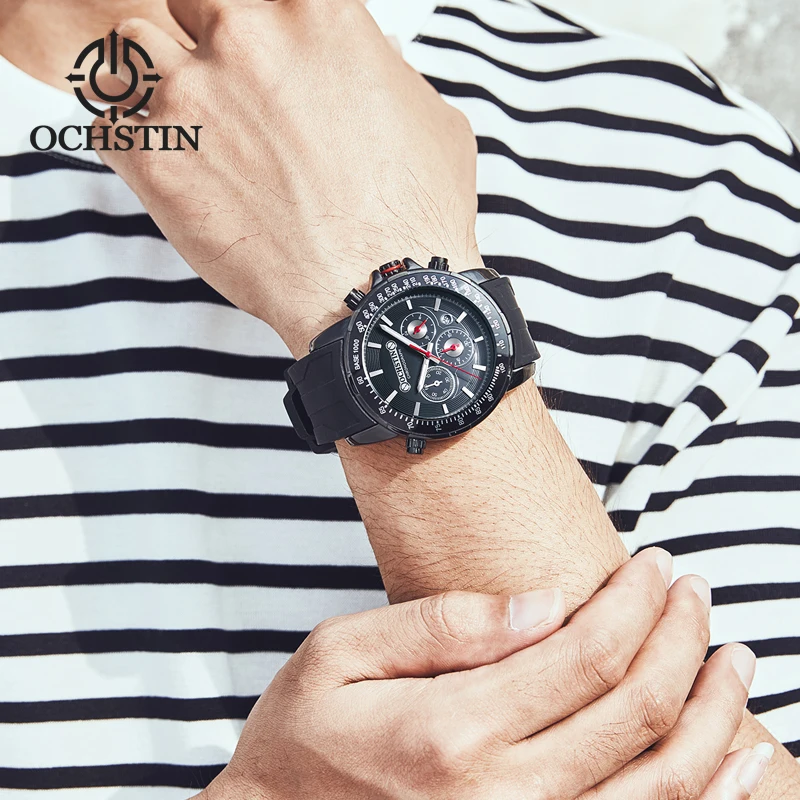 OCHSTI Hot 2024 Navigator Series orologio al quarzo da uomo impermeabile con movimento al quarzo multifunzionale alla moda e splendido