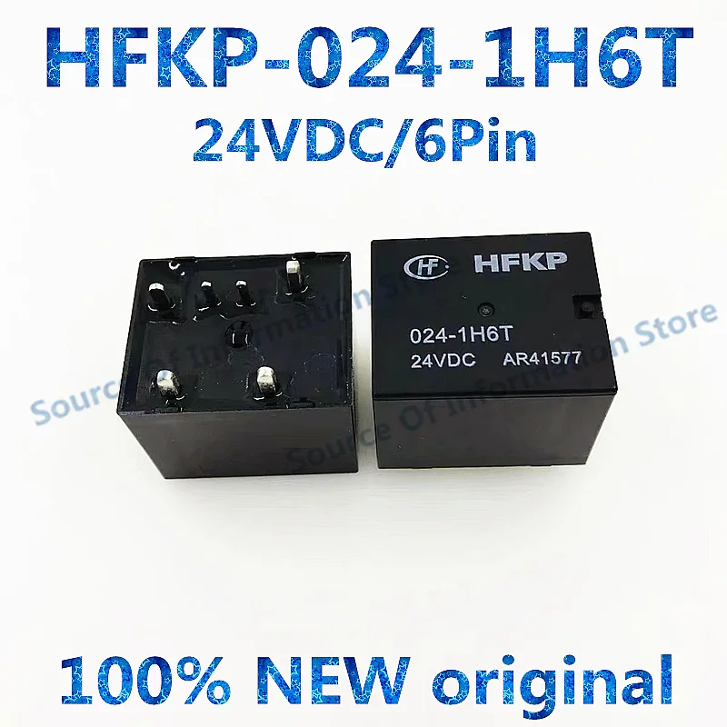 10PCS HFKP-024-1H6T 24VDC 6Pin 45A14VDC Automotive Relay