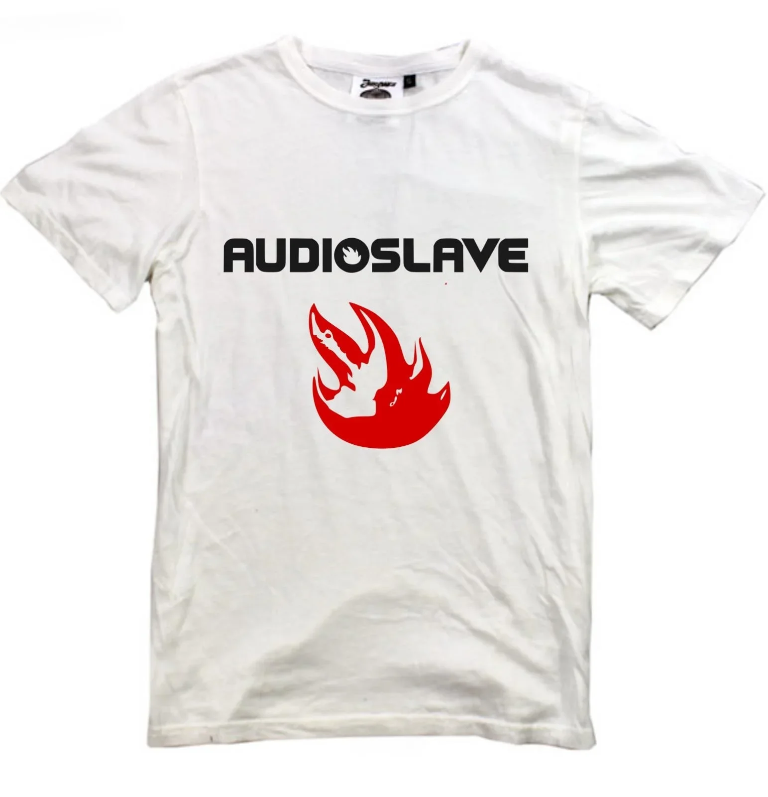 

Футболка AUDIOSLAVE, новая белая футболка с логотипом S-XXL, альтернативная рок-метал-группа Korn, мужская футболка, летняя хлопковая футболка с круглым вырезом