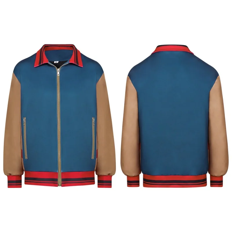Will Byers Cosplay Costume Jacket Men Adult Outerwear Zipper Baseball Uniform Top Coat Halloween Carnival Party Role Play Outfit