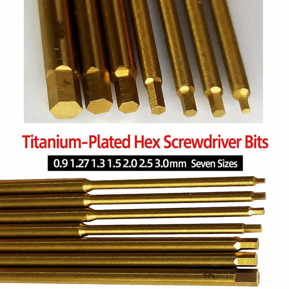 1Pcs 100mm Long Handle Hex Screwdriver Tool 0.9mm 1.27mm 1.5mm 2mm 2.5mm 3mm High Speed Steel Hexagonal Driver Tool