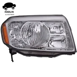 1 Pcs Brand New 33150SZAA01 33100SZAA01 Left/Right Driver Side Headlight Lamp Replacement Chrome/Amber For 2009-2011 Honda Pilot