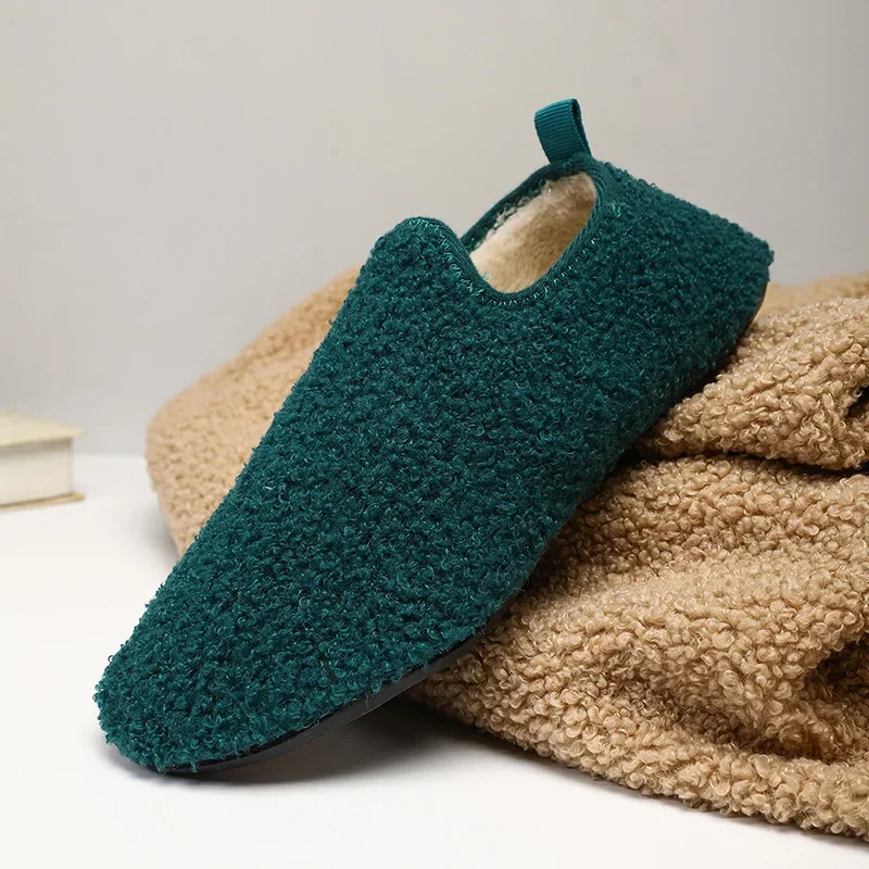 Chinelos de inverno para homens e mulheres, antiderrapante, macio, luxuoso, quente, interior, casa, calçado, confortável, sapatos de casal, alta