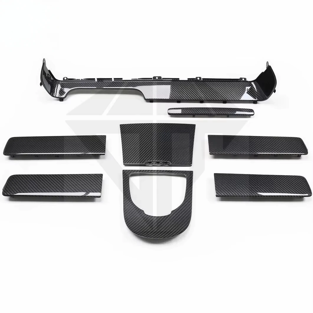 DRY CARBON FIBER INTERIOR REPLACEMENT 8 PIECES  FOR MERCEDES BENZ W464 G CLASS G63 AMG G500 2018-20119