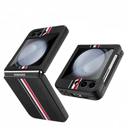 for samsung z flip 7 6 5 4 3 flip7 FE FLIP4 FLIP3 Bag Cover for Samsung Galaxy Z Flip6 5G Flip5 Flip 6 5 Matte Carbon Fiber Case