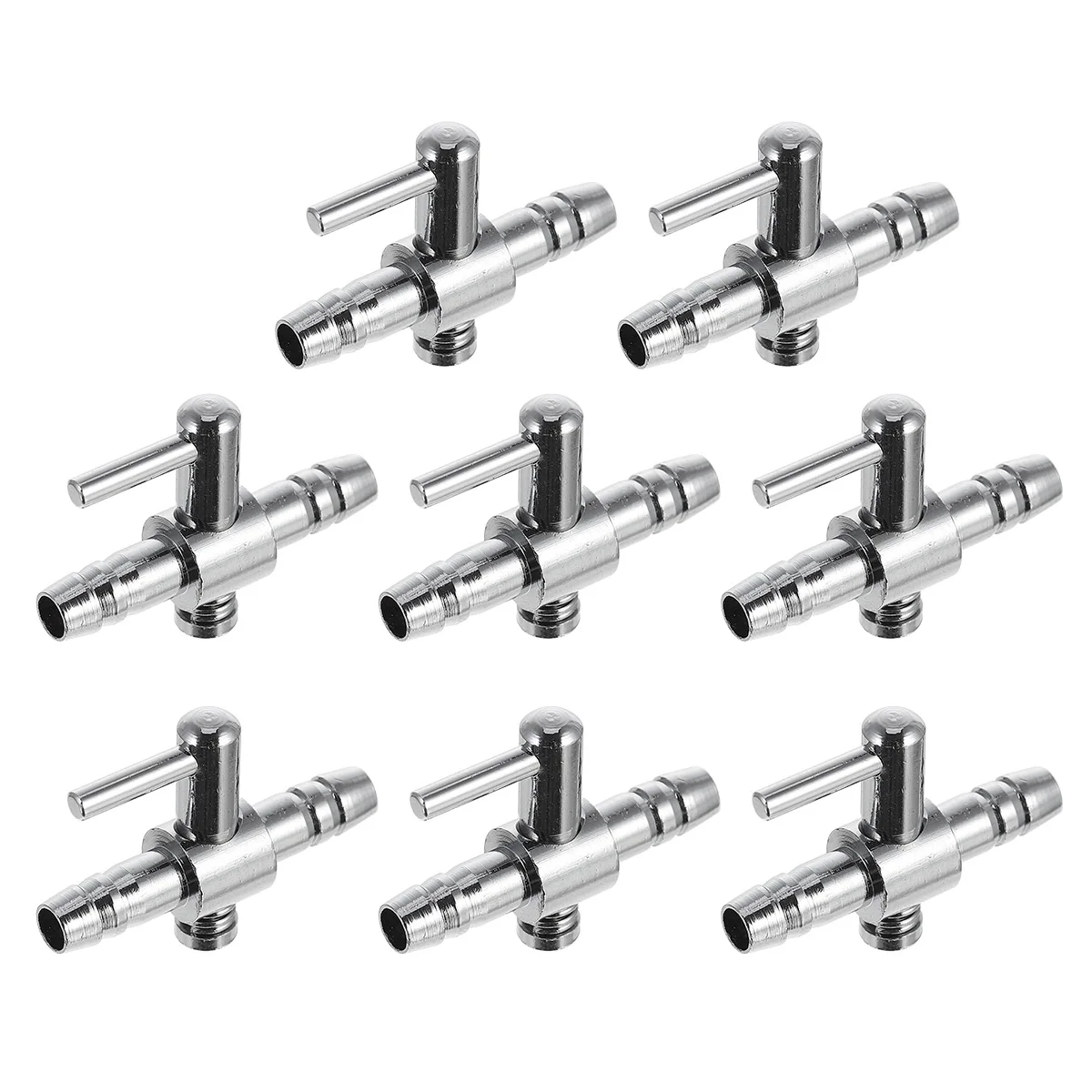 

8pcs Volume Regulating Valve Stainless Steel Cylinder Regulator One Way Lever Row Pump Control Accessory Air Flow Control Lever