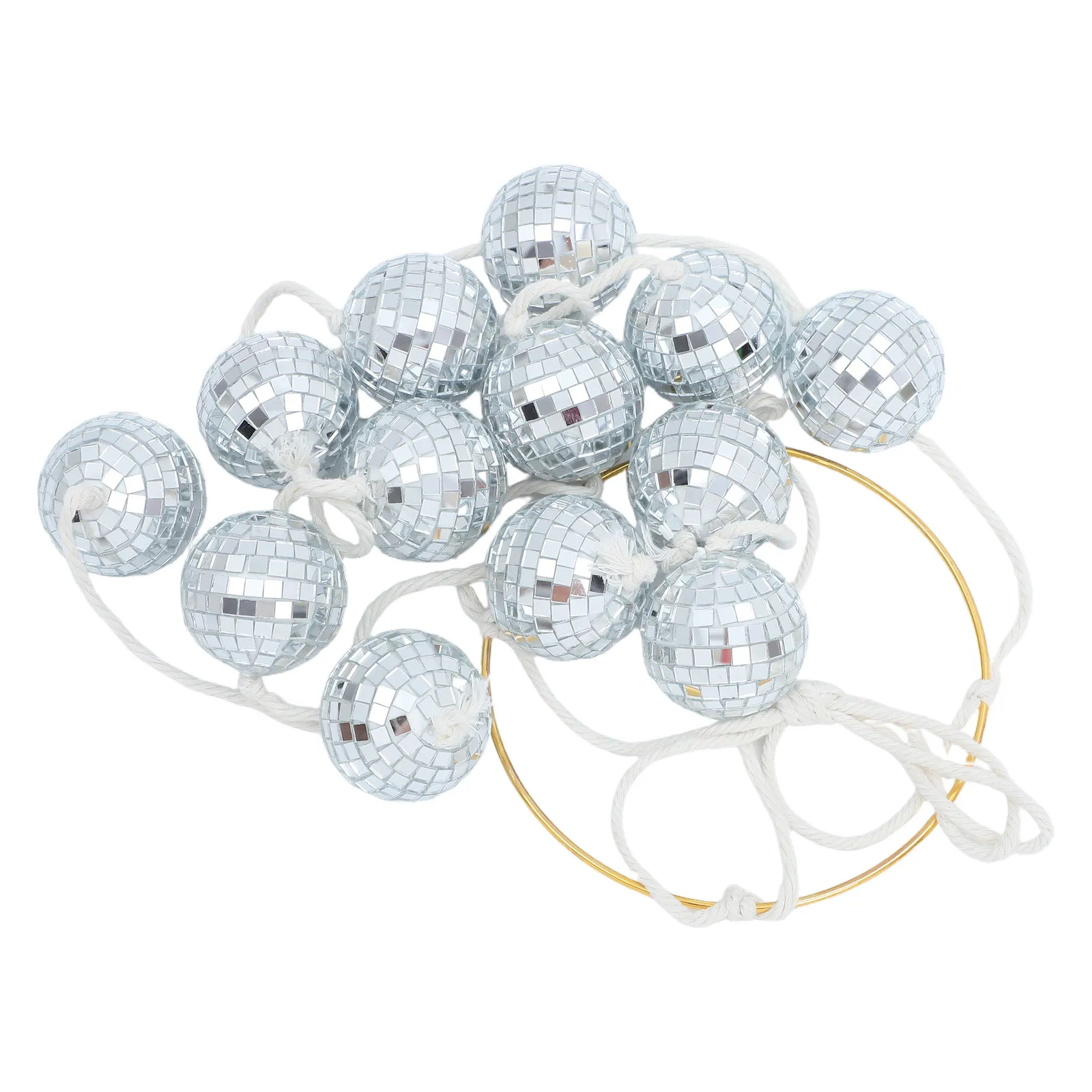 

Disco Ball Wind Chime Mirror Balls Hanging Ornament Decorative Pendant Garden Patio Outdoor Hanging Decoration Reflective Mirror