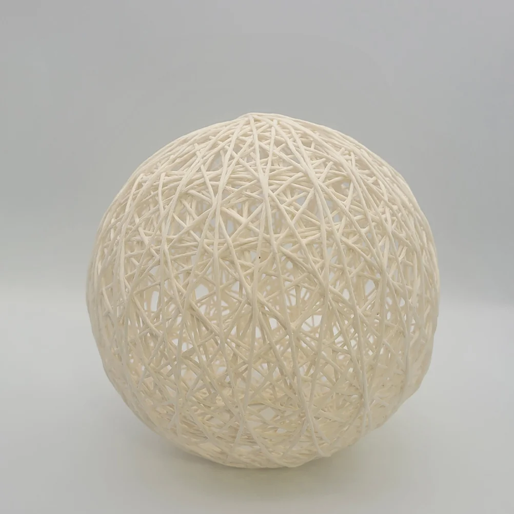 Lampshade Rustic Style Cover Pendant Light Wicker Decorative Shades Cotton Linen Rattan For ceiling
