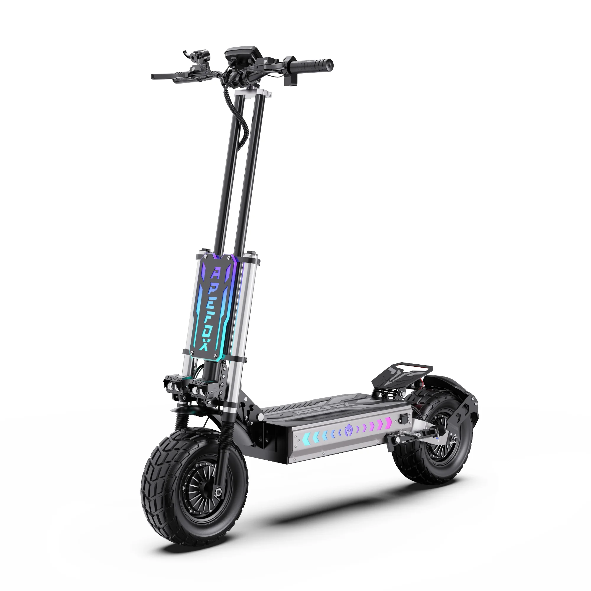 APEFOX T90 Elektroroller, 95-105 km Reichweite, 25-85 km/h Geschwindigkeit, 60V 31,2Ah Batterie, 13" Offroad-Reifen, hydraulische Scheibenbremsen, faltbarer E-Scooter für Erwachsene
