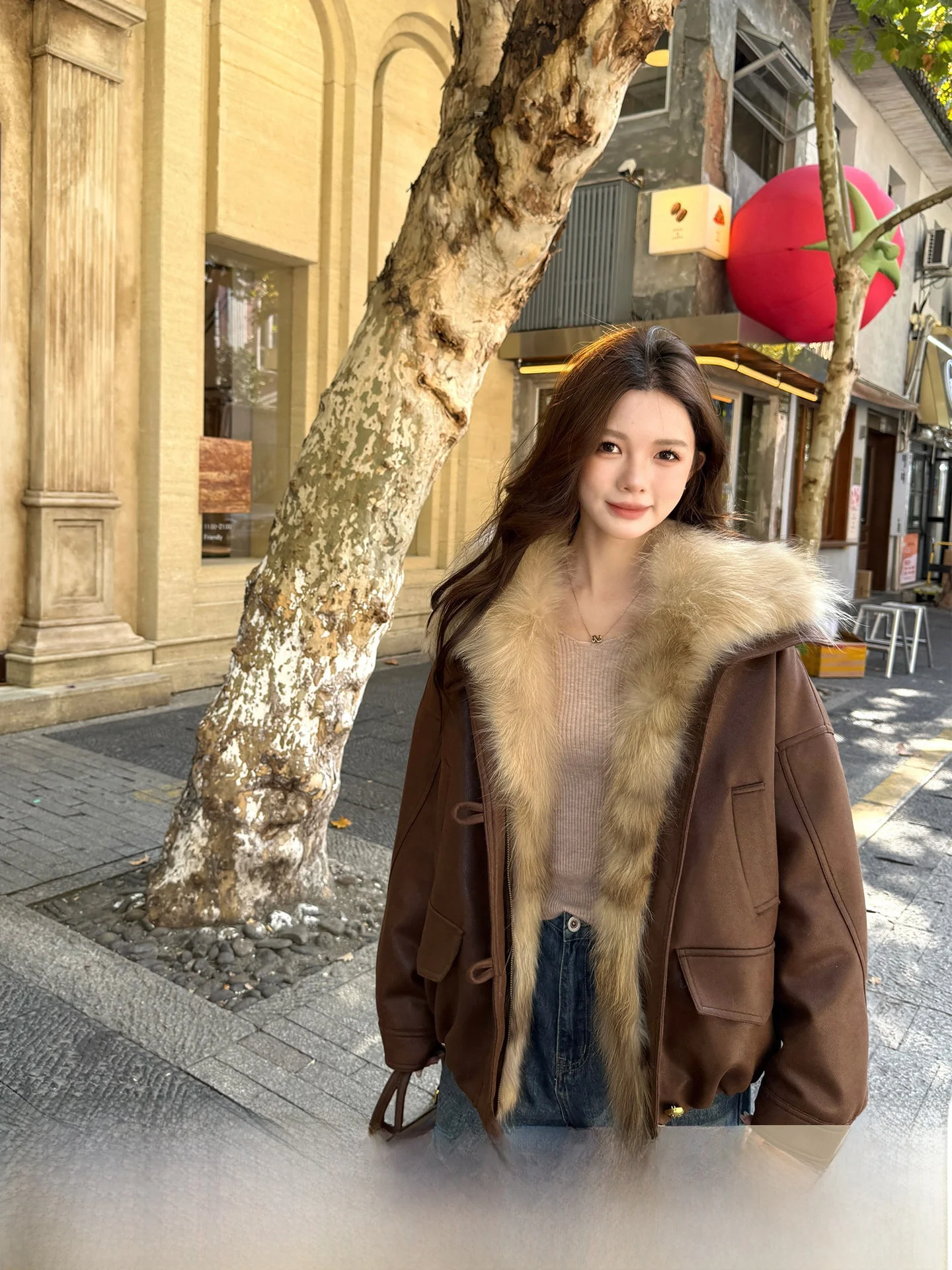 

Women's ort Parka Coat Goose down Jaet Fur Trim Warmth Detachable Design Vintage Sle Chinese Brand yanna